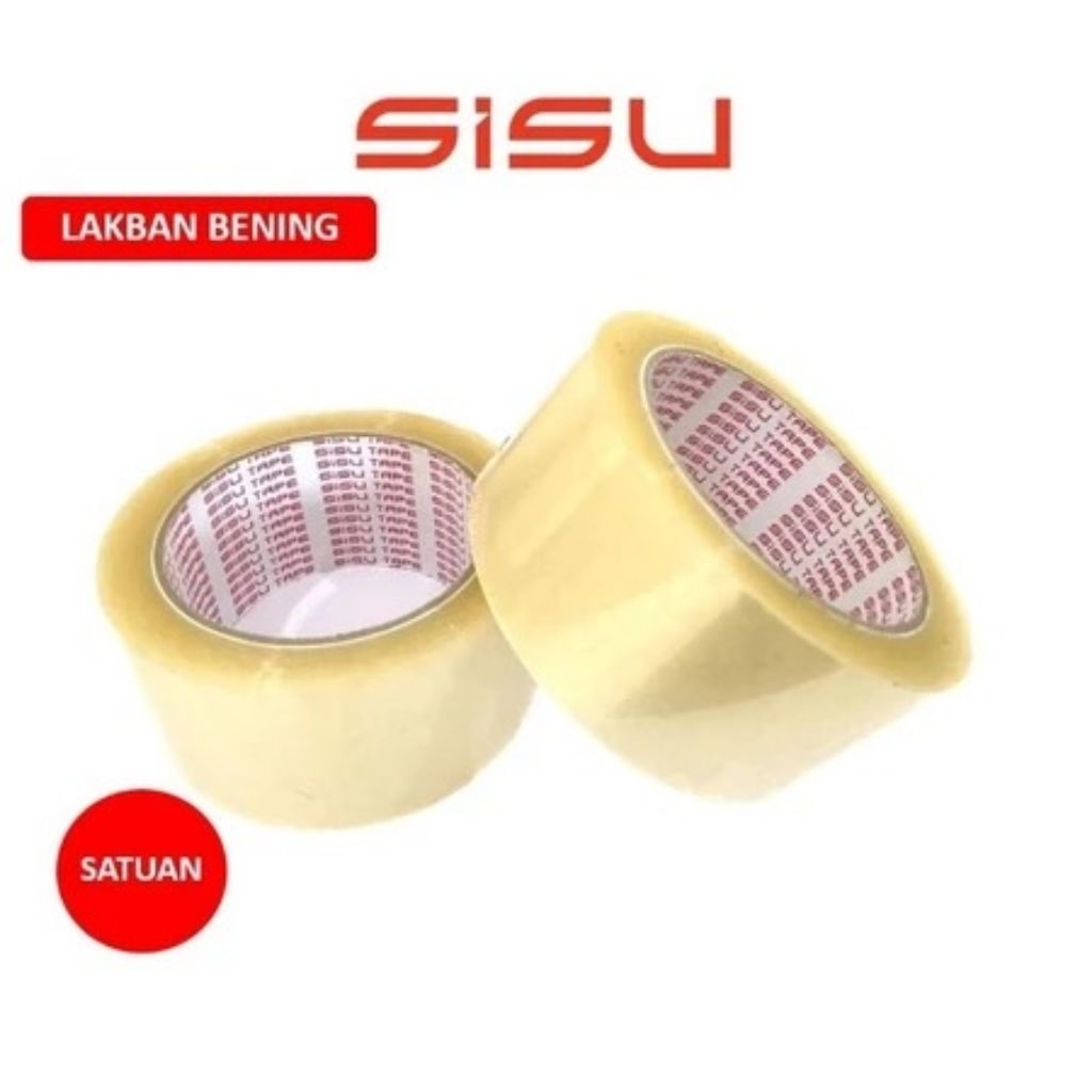 

Lakban OPP Bening SISU Tape 2 inch 48mm x 90 yard [PIECE]