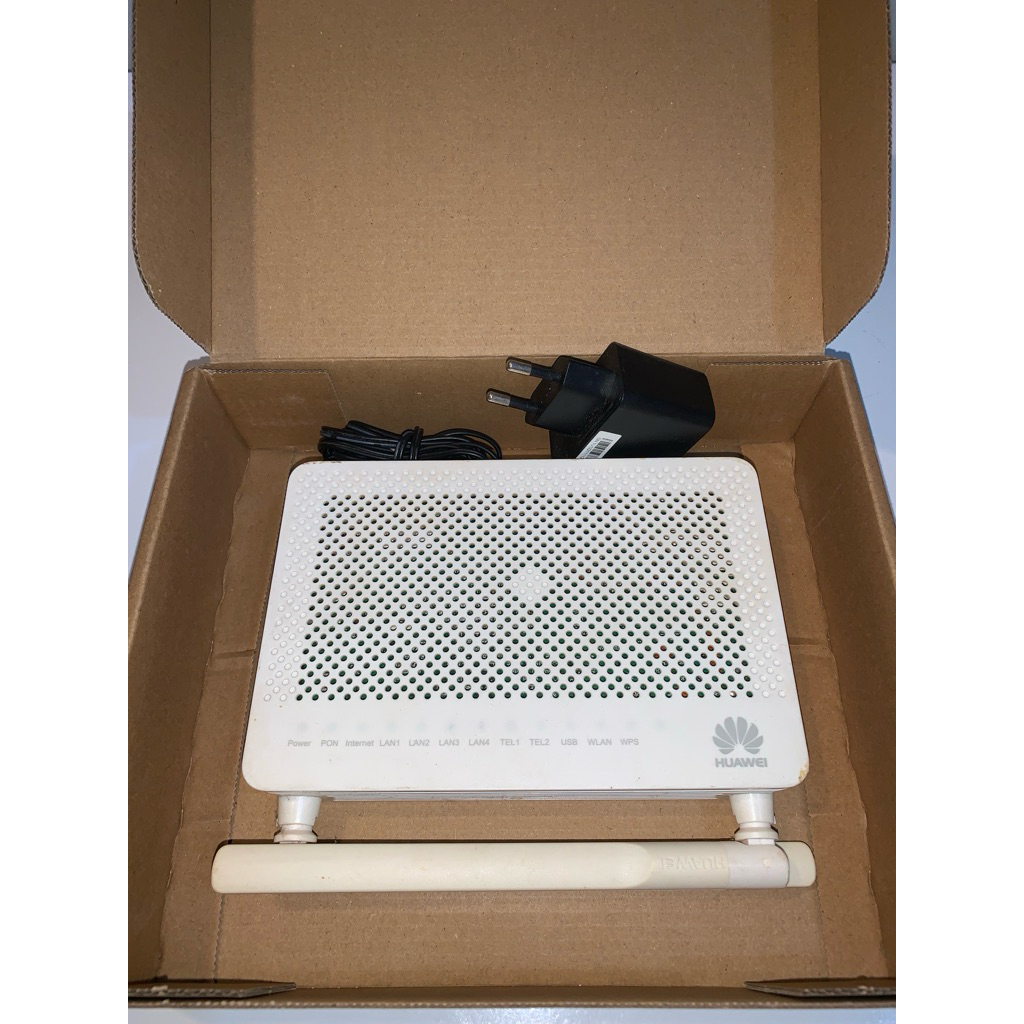 Router Wifi GPON ONT Huawei EG8245H5 / HG8245H5 / EG8141H5 Port Hijau Dan Biru + Adaptor Ori
