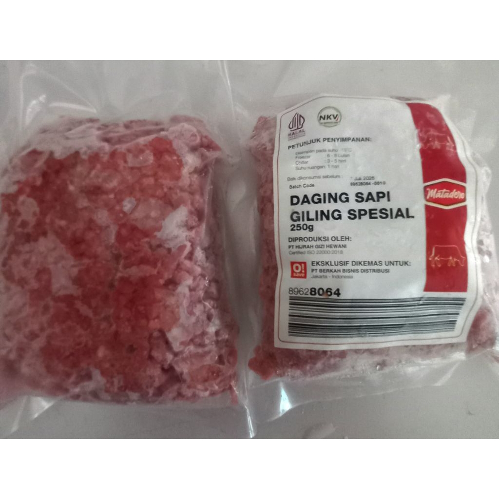 

Daging Sapi giling spesial 250gram/logo halal mui/daging giling frozen