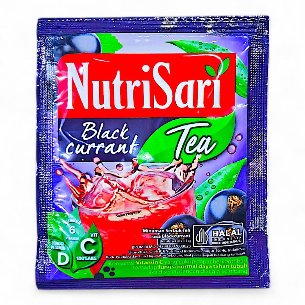 

[BELI BANYAK MAKIN MURAH] NUTRISARI TEA BLACKCURRANT [10 Sachet x 11g] – Minuman Serbuk Teh Rasa Buah Blackcurrant Segar Maksimal Tanpa Ribet Pas Buat Yang Bosen Sama Teh Biasa