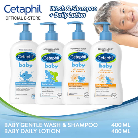 CETAPHIL Baby Gentle Wash & Shampoo Calendula (400ML) / CETAPHIL Baby Wash and Shampoo