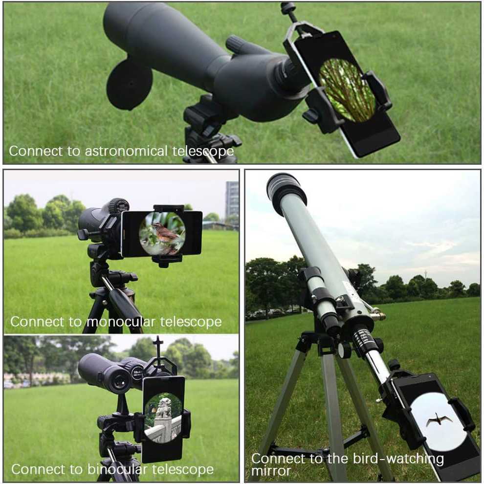 Holder HP Untuk Teropong Binocular Telescope Microscope Bisa Adaptasi Semua Jenis Teropong