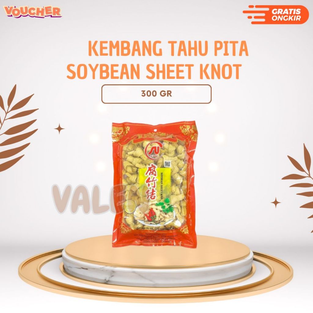 

Kembang Tahu Pita SU Brand 300 gr - Soybean Sheet Knot - HALAL