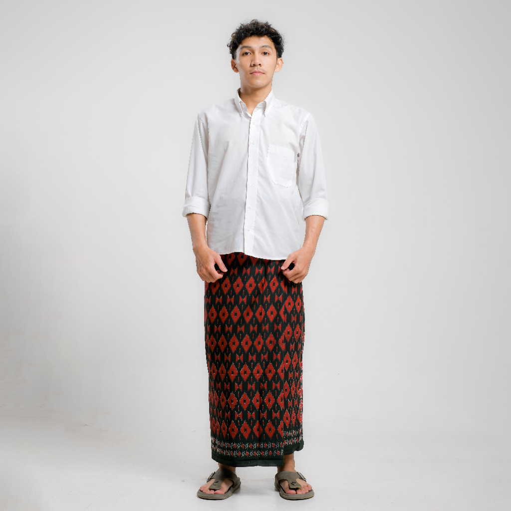 Obral Sarung Goyor Azza Merah Sarung Murah Rayon Premium Pria Dewasa