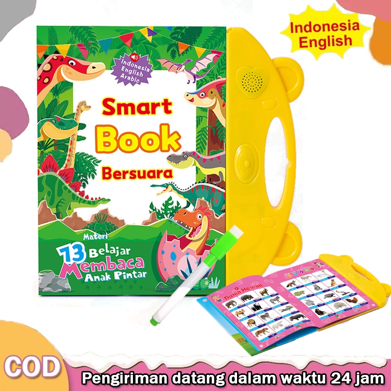 Smart Book Buku Bersuara Indonesia ebook Edukasi Mainan Anak Belajar 13 Materi 20 Lagu 2-6 Tahun
