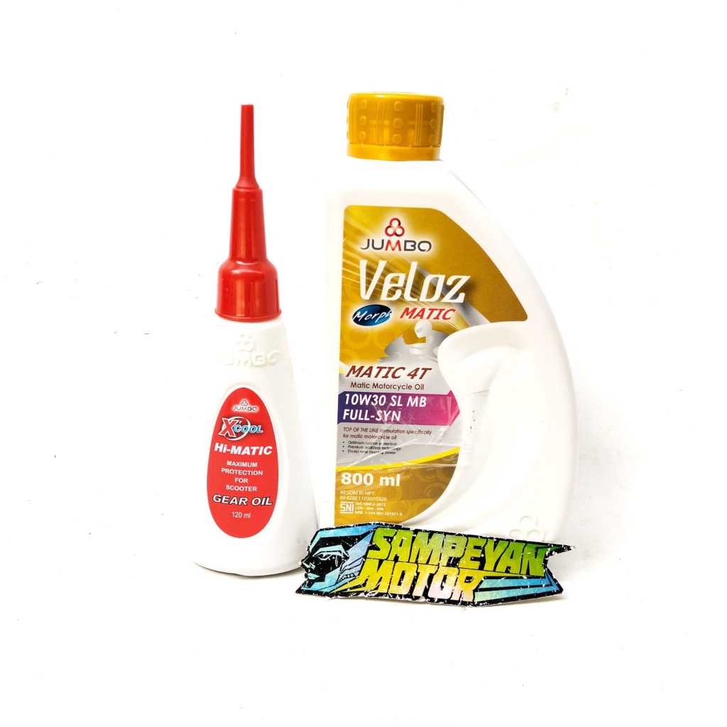 Promo Paket Oli Murah Oli Mesin Matic Veloz 0,8 L 800Ml Set Gardan 120ml Vario 110 Karbu 125/150 Led