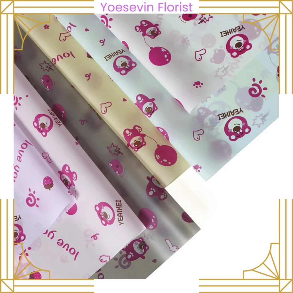 

KB84 Kertas Buket Motif Kartun Anak LOTSO Wrapping Cellophane / Kertas Kado Anak Corak Eceran