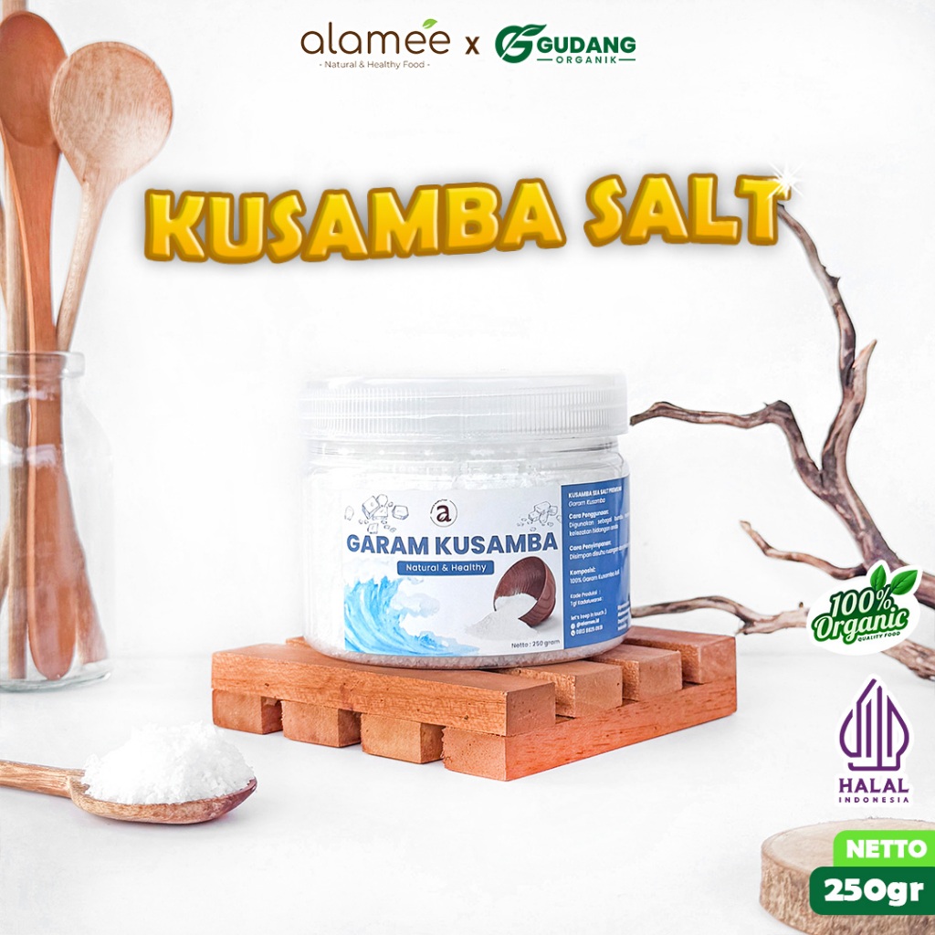 

Garam Laut Kusamba Sea Salt Bali 250gr Organik Murni Natural Organic Seasalt Lokal gudang organik