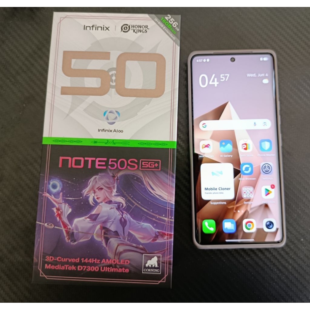 INFINIX NOTE 50S 5G+ GREY 8/256 SEKEN NO MINUS