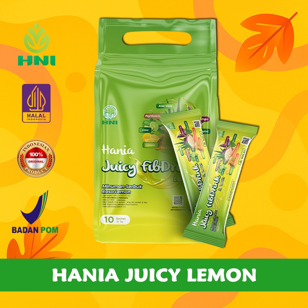 

HANIA JUICY LEMON - Minuman serbuk dengan rasa lemon menyegarkan