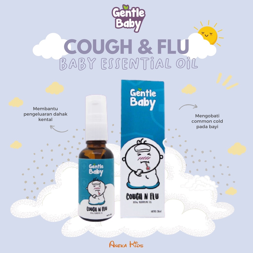 Gentle Baby - Cough & Flu Essential Oil Minyak Bayi Obat Batuk Pilek Flu