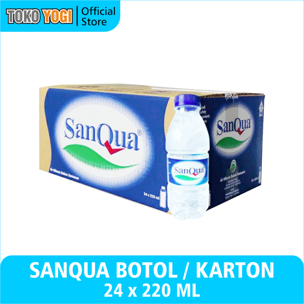 

SANQUA AIR MINERAL 220ml BOTOL MINI ISI 24 || KARTON