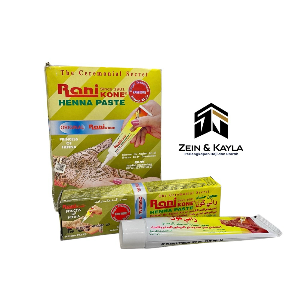 Rani Kone Henna Pasta 30Gr ~ Henna arab / Inai Pasta Rani Kone RK-99 Dan RK-82