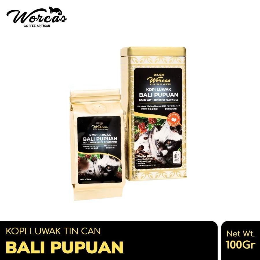

WORCAS Kopi Luwak Bali Pupuan 100gr Tin Can