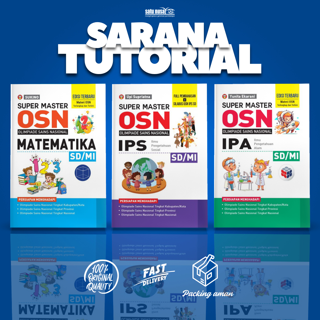 Buku Super Master OSN IPS, IPA, dan Matematika untuk SD/MI - Buku Olimpiade Sains Nasional SD/MI sar