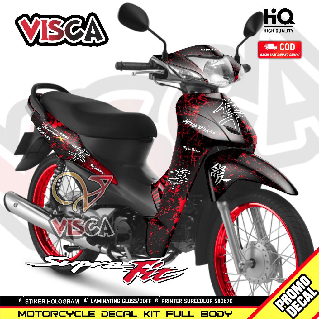 Stiker Supra Fit New - Striping Supra Fit New - Decal Supra Fit New Full Body - HAYABUSA