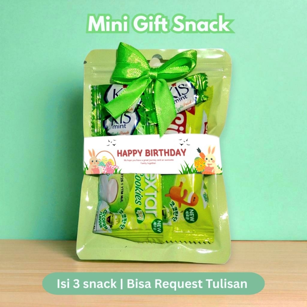 

Mini Gift Snack Tema Hijau/ Mini Hampers / Mini Gift Ulang Tahun
