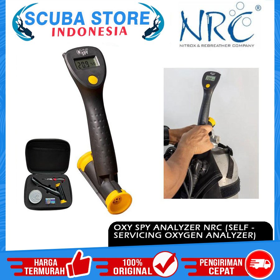 Oxy SPY NRC Oxygen Analyzer O2 Tank Scuba Diving Detector Sensor Alat Deteksi Kadar Udara Oksigen Ta