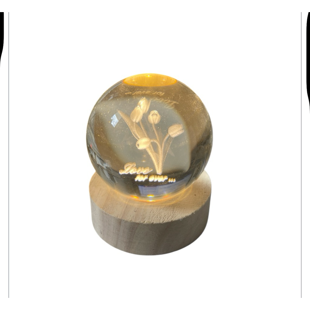 bola lampu tidur kristal