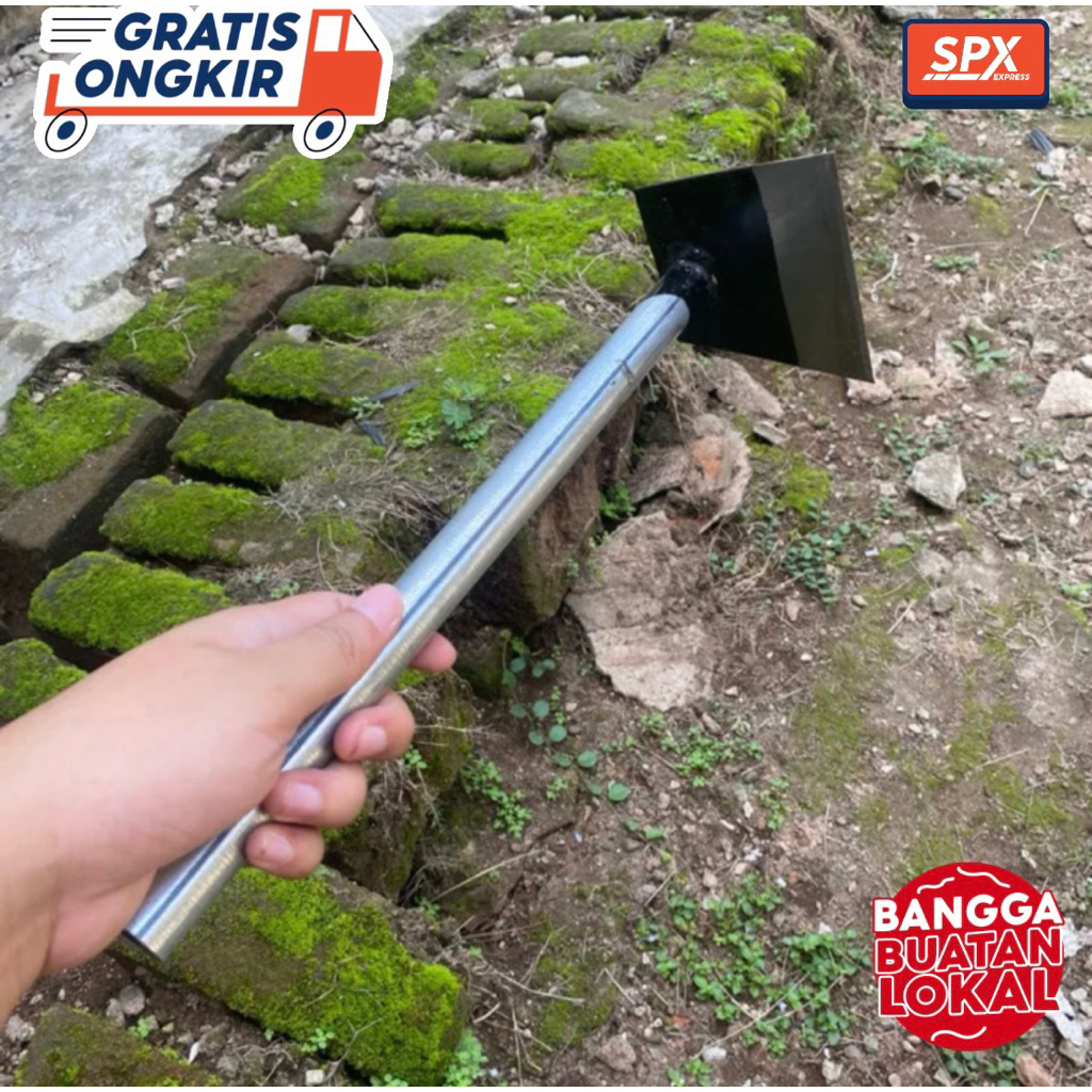 Cangkul Mini Siap Pakai Berkebun - Cangkul Besi Kokoh - Cangkul Kecil Untuk Tanam - Pacul Tanam