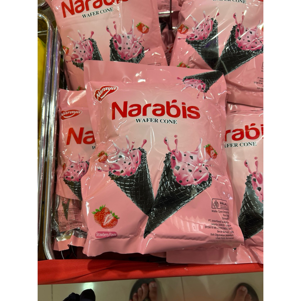 

Narabis Wafer cone Strawberry 220gram