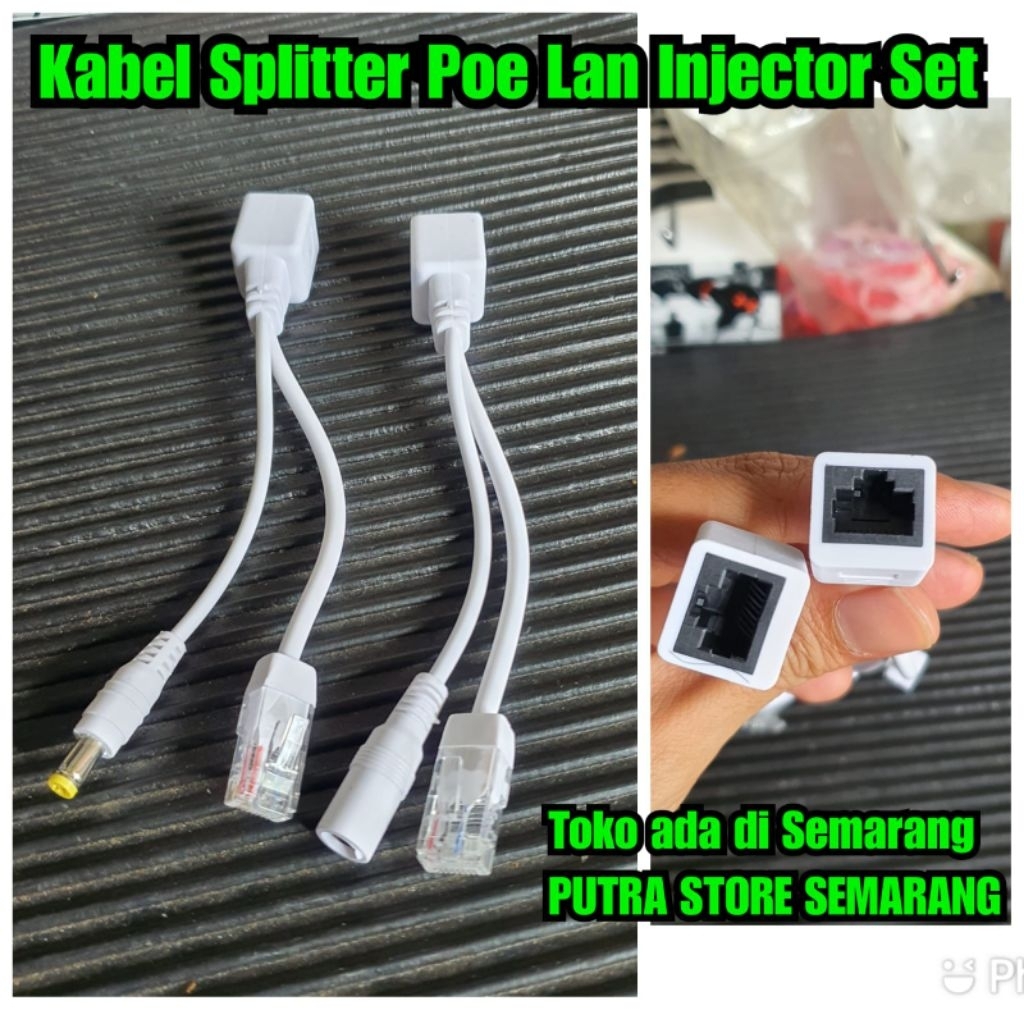 Kabel splitter poe lan injector poe splitter kabel poe set kabel lan splitter POE Lan injector