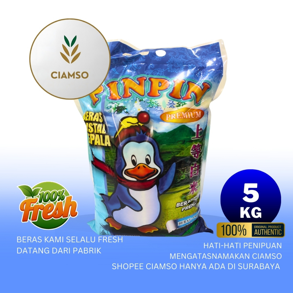 

Beras Premium Pinpin 5kg – Wangi Tanpa Pemutih | Anti Semut & Aman Hujan