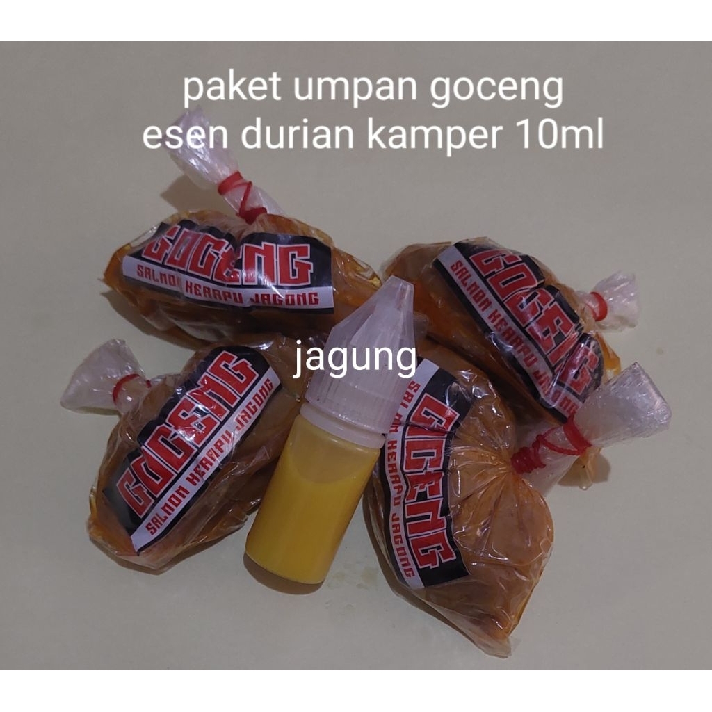 UMPAN PANCING GOCENG SALMON KERAPU UDANG 1 PAKET ESSEN DURIAN KAMPER