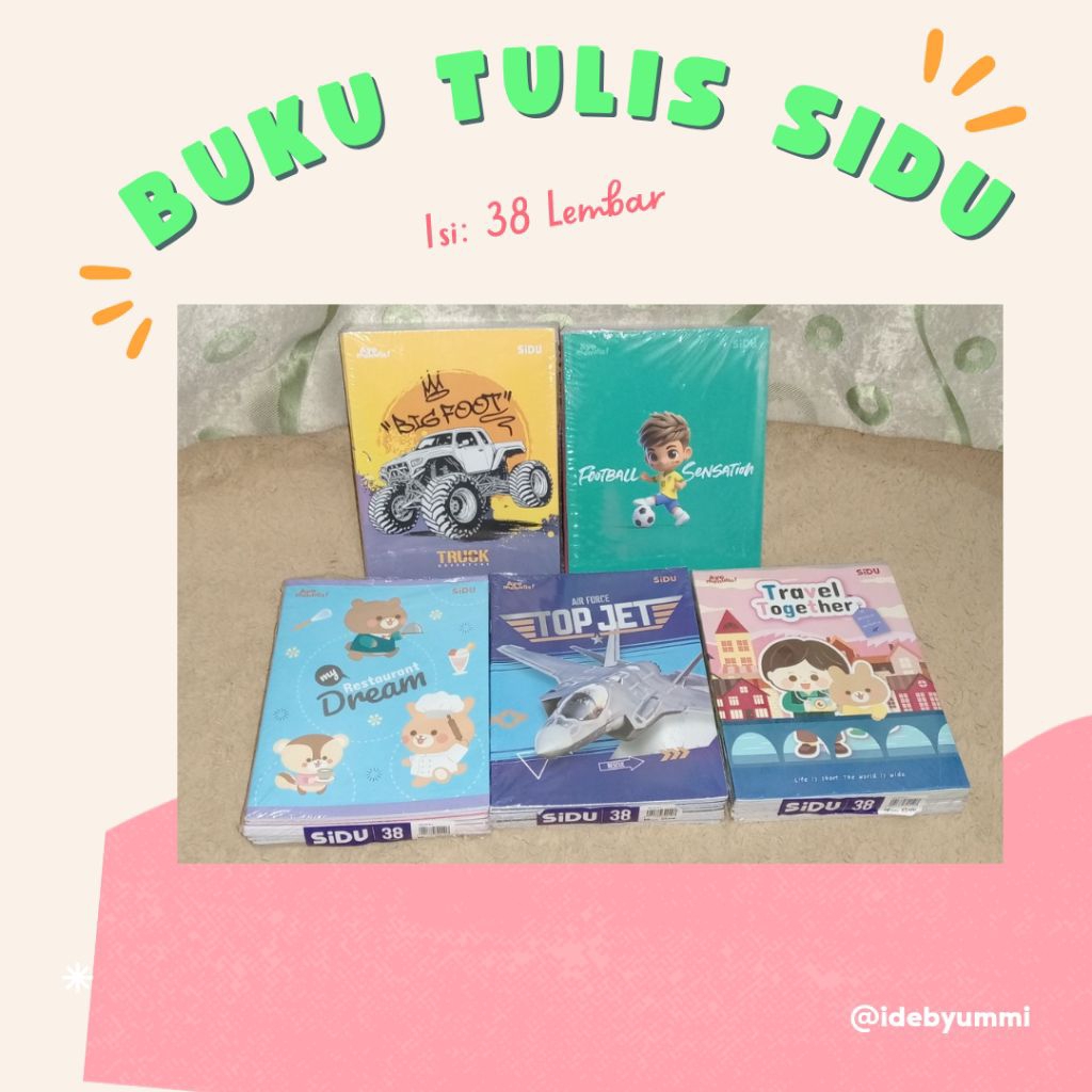 

BUKU TULIS SIDU ISI 38 LEMBAR - 1 PCS - ECERAN