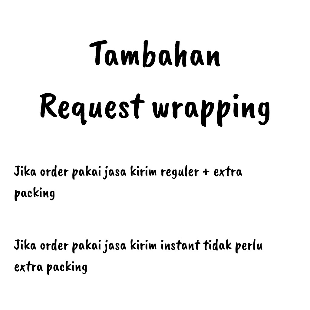

Request wrapping (maksimal 5 bunga)