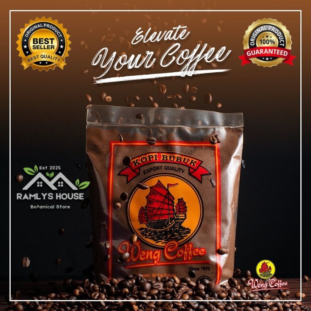 

Kopi Bubuk Hitam Weng Coffe Premium 1Kg