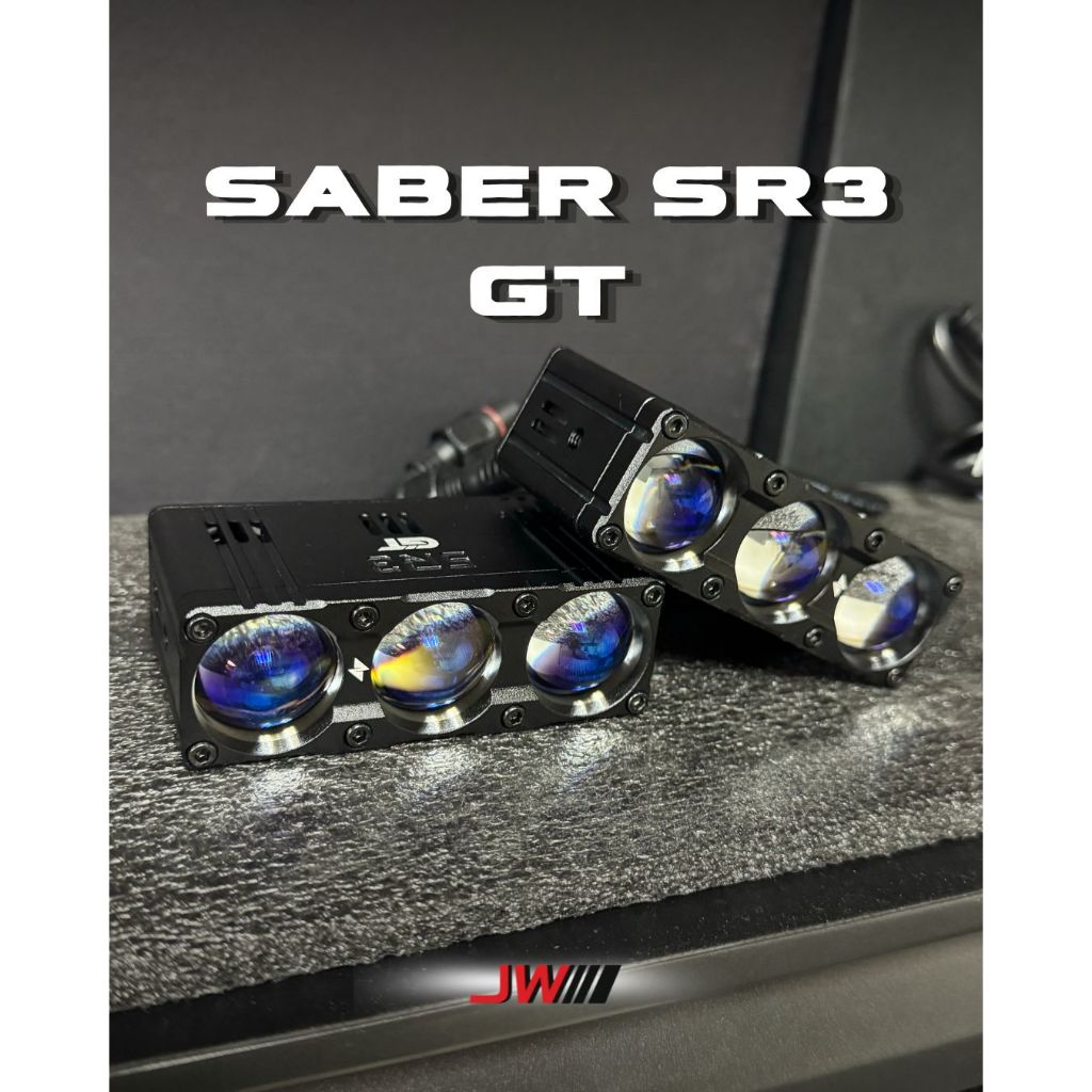 LAMPU LED LASER MINI PROJECTOR 3 LENSA SABER SR3 GT