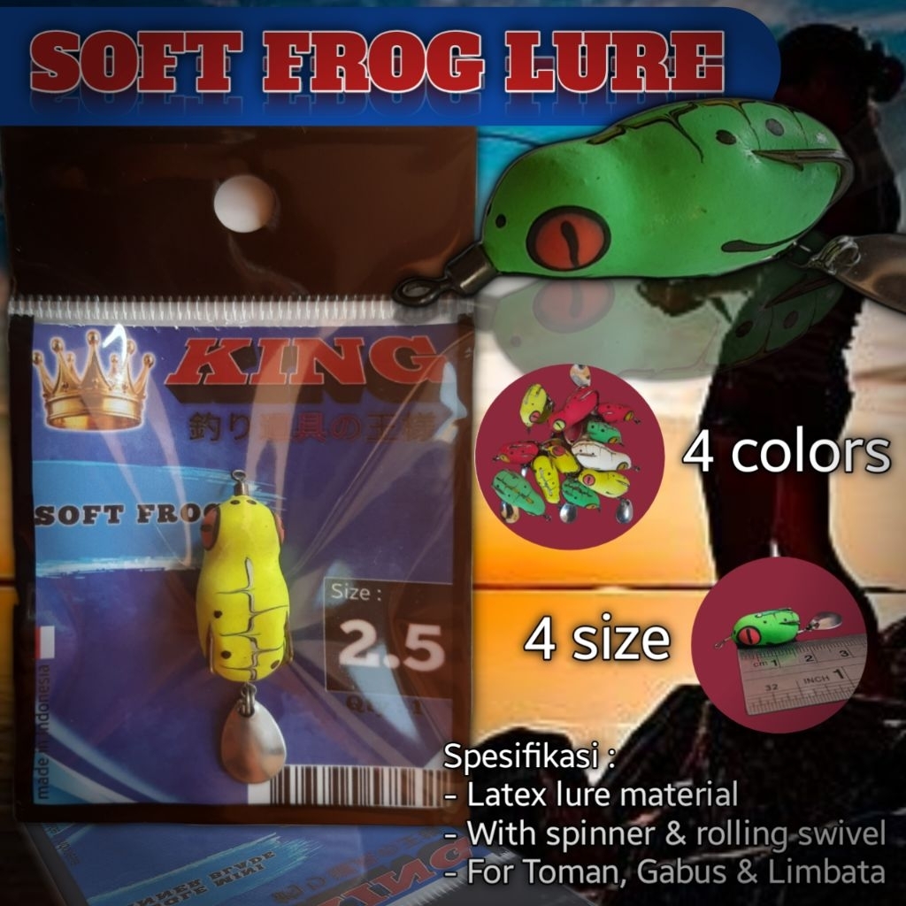 Soft frog umpan pancing casting mini soft frog elastis tebal tidak mudah sobek 1.5cm 2.0cm 2.5cm 3cm