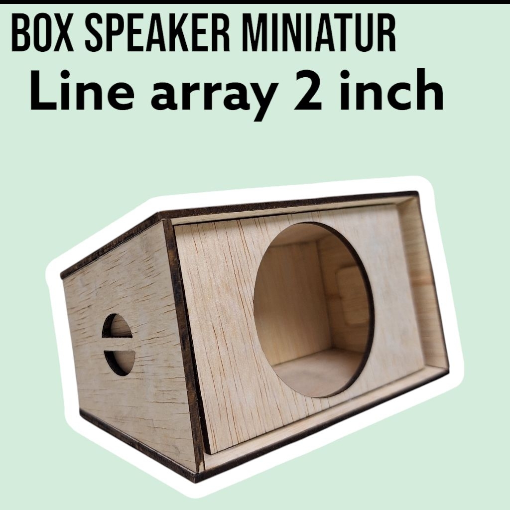 Box Speaker Miniatur Line Array 2 Inch – box tanpa speaker