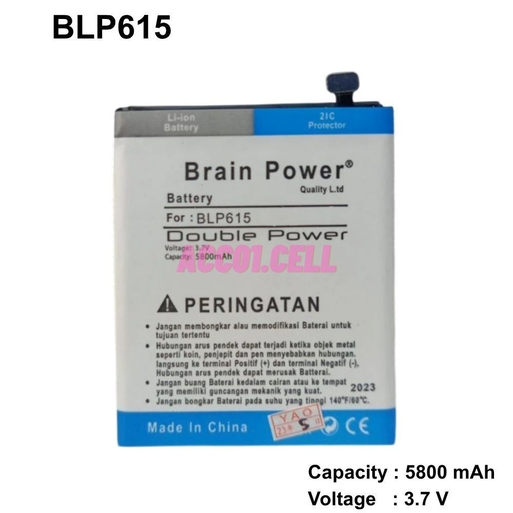 Baterai Oppo Neo 9 - A37 - A37F - BLP615 Battery Batre Original & Double Ic Brain Power VC