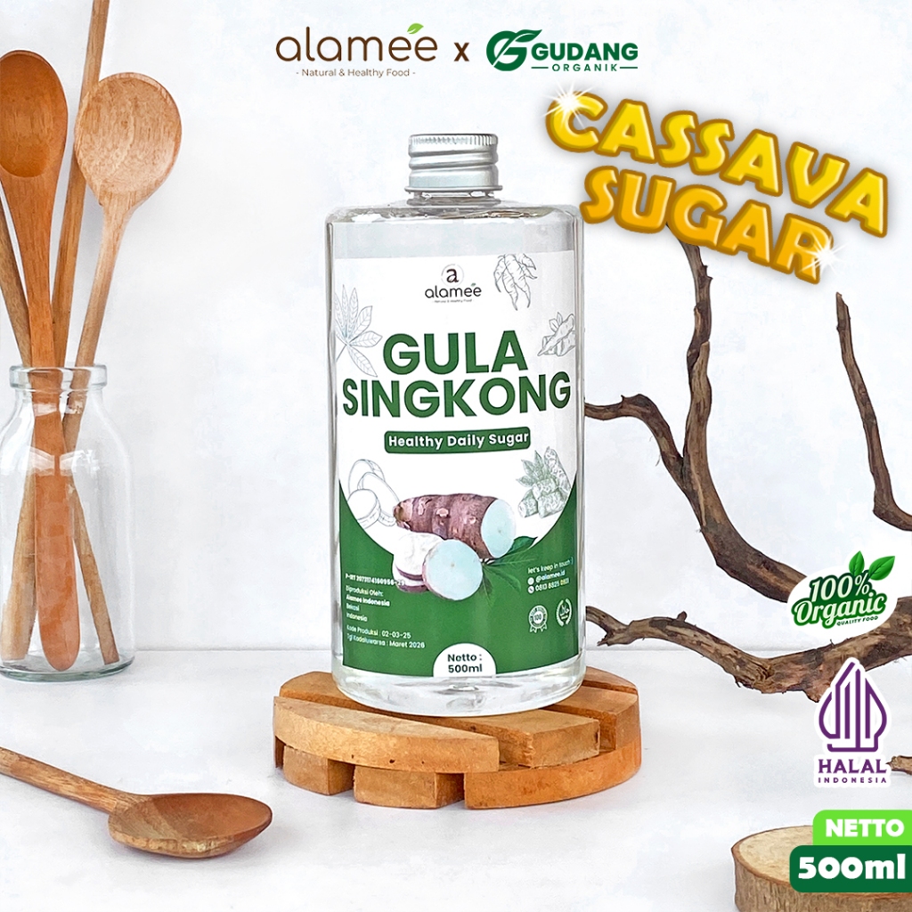 

ALAMEE Gula Singkong Organik Rendah Kalori Sweetener Pemanis Aman Fructose Gluten Free 500ML