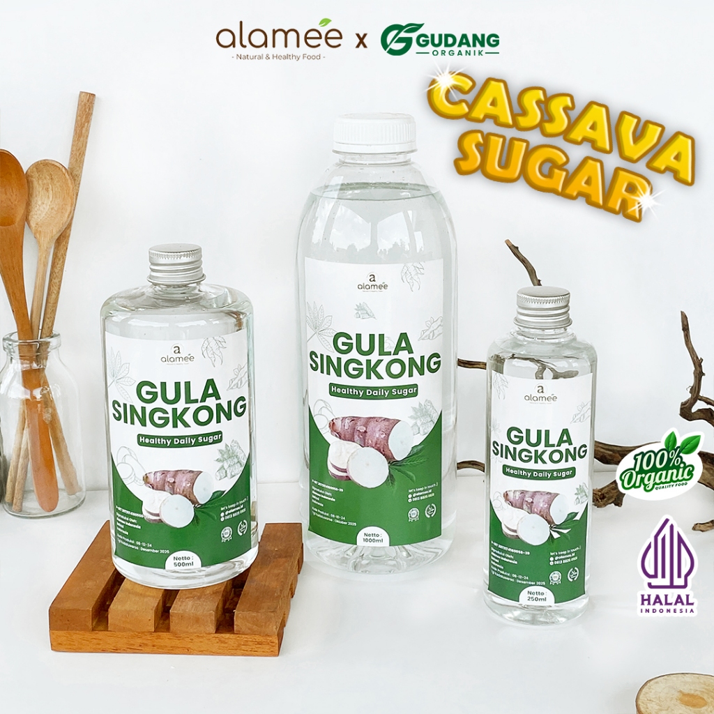 

ALAMEE Gula Singkong Organik Rendah Kalori Sweetener Pemanis Aman Diabetes Fructose Gluten Free