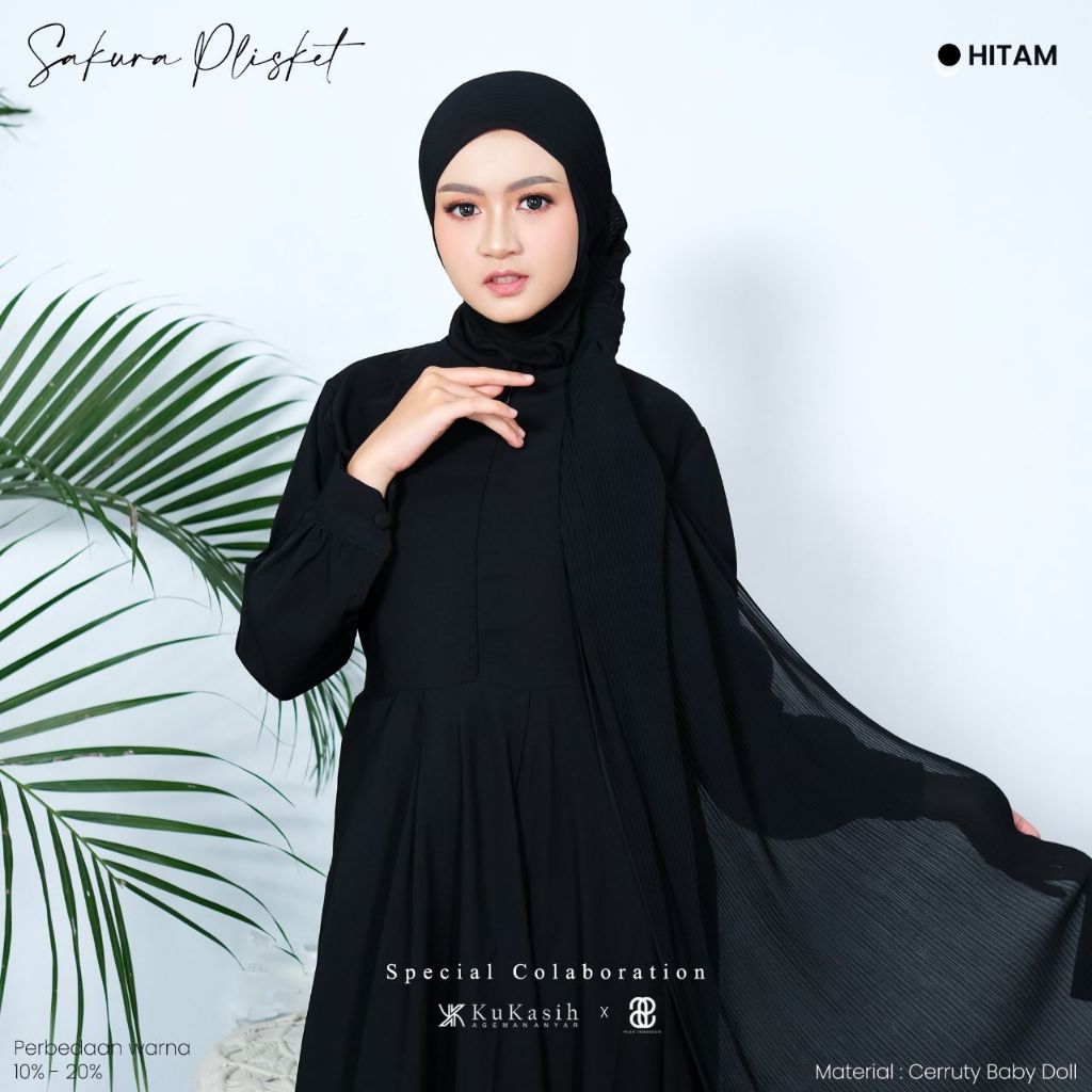 KUKASIH - Hijab Pasmina  Plisket Sakura
