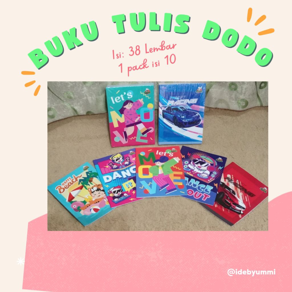 

BUKU TULIS DODO ISI 38 LEMBAR - 1 PCS - SATUAN / ECERAN