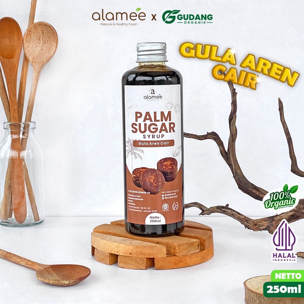 

ALAMEE Gula Aren Cair Organik Murni Pure Palm Sugar Syrup High Quality 250ML