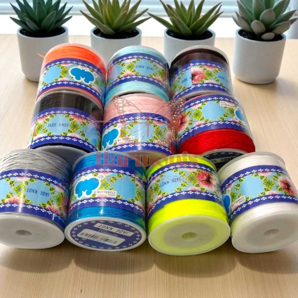 

Tali RRT 1,5mm 50meter Jade Knot Korean Tali Satin Tali Ronce Serbaguna Tali Kerajinan Tangan DIY