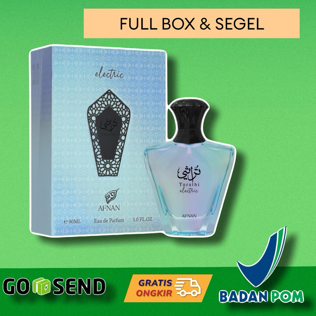 Azahouse - Parfum Afnan Turathi Electric 90ML Full Box Segel