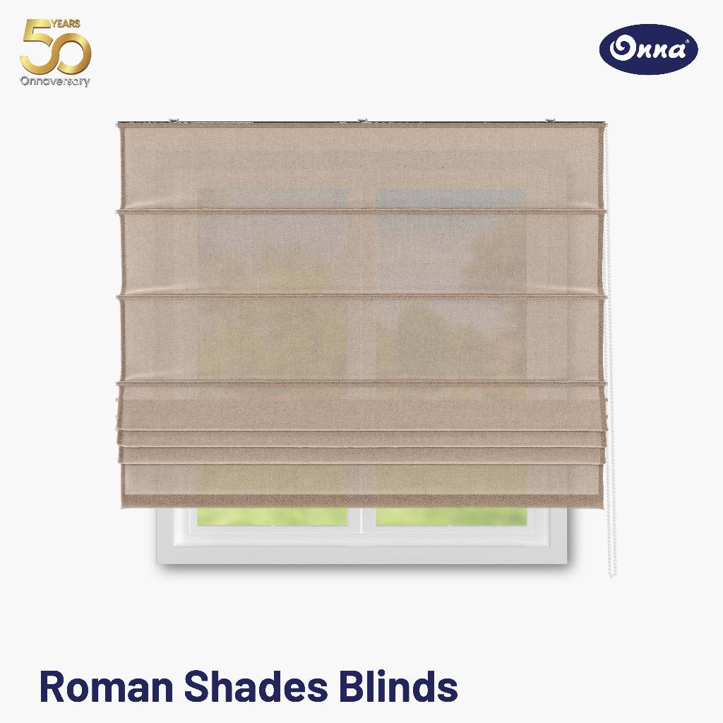[BACA DESKRIPSI] Onna Roman Shade Onna -  Tirai Jendela Gulung Minimalis