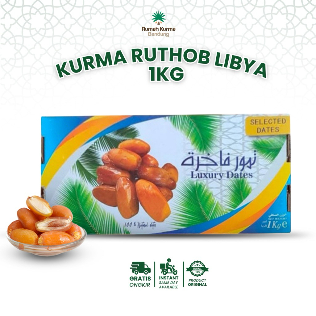 

Kurma Ruthob Libya 1 kg Selected Kurma Fresh Kuning Setengah Matang Oiginal Promil