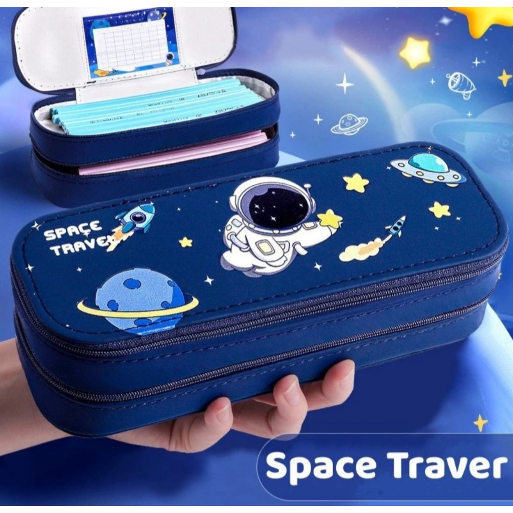 

[AJS] Kotak Pensil 3 Susun Karakter Lucu 2 Susun Korean Style Pencil