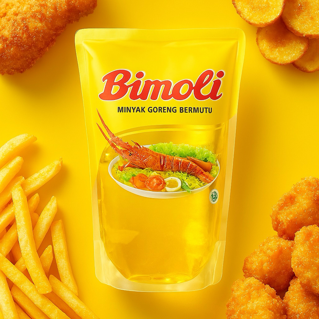 

Minyak Goreng Bimoli 1 Liter | Kemasan Pouch | Minyak Jernih & Gurih