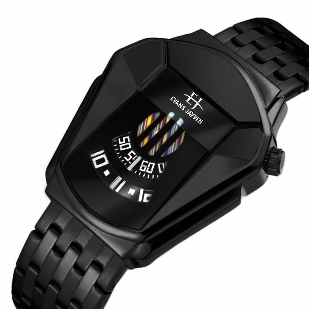 [ DISKON ] Evans Jayden Jam Tangan Pria 9953-1 Rantai Analog Sapphire Glass 3ATM