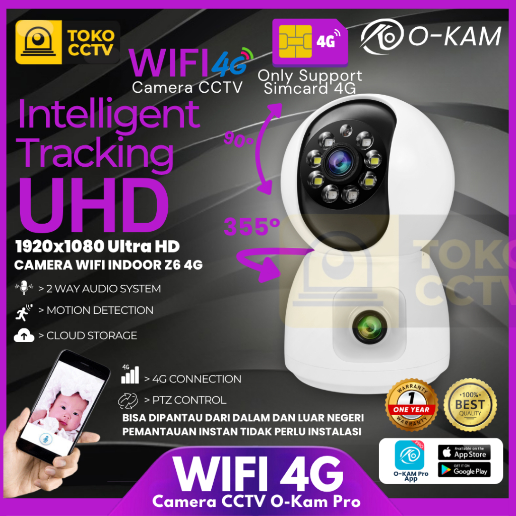 CCTV Camera WiFi Tanpa Kabel Pantau Keamanan Rumah dan Anak || CCTV Camera WiFi Pantau Jarak Jauh Lu