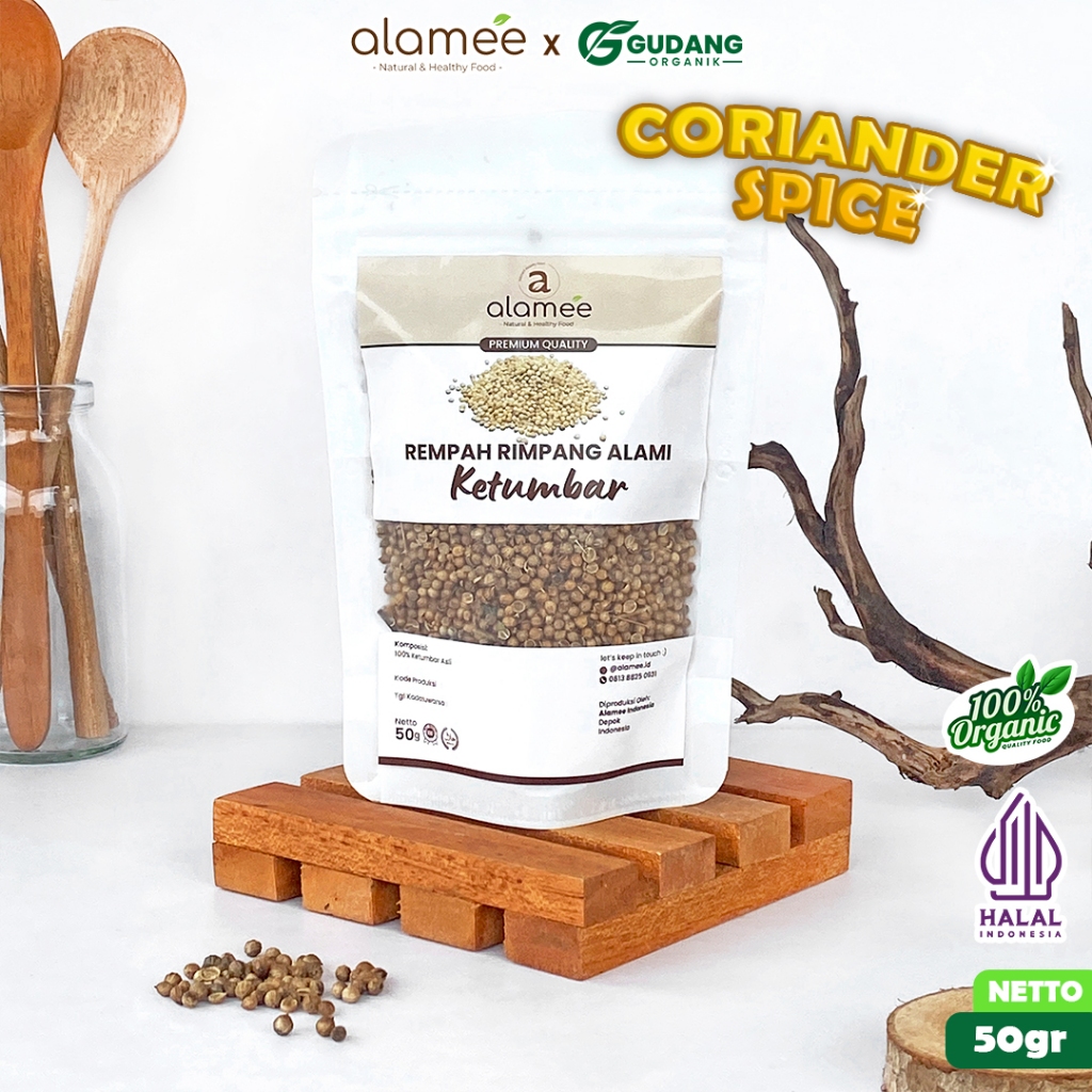 

alamee rempah ketumbar aroma segar 50 gram bumbu khas dengan cita rasa unik penyedap alami herbal