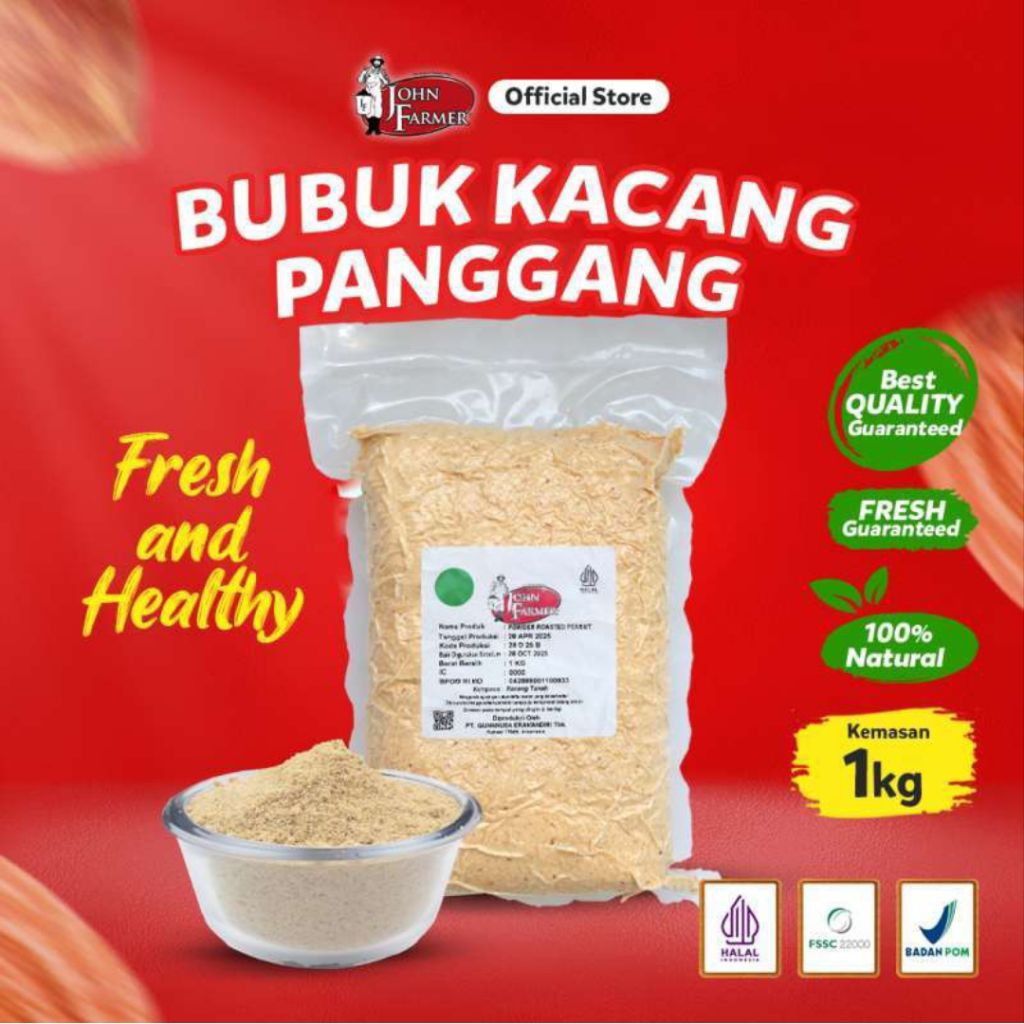

POWDER ROASTED PEANUT 1KG /kacang bubuk sangrai